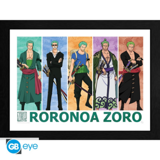 "Pirate Hunter Zoro" - gerahmtes Poster - One Piece - AbyStyle