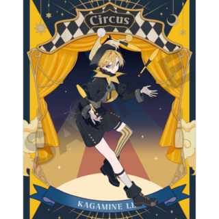 Len Kagamine - Hatsune Miku (Black Circus) - Clear File / Aktenhülle - Crux