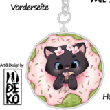 Sakura Matcha Donut Neko - Acrylanhänger - Hideko Merchandise