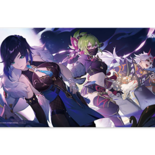 Yelan, Kuki Shinobu & Itto  - Genshin Impact Hidden Dreams in the Depths - Mousepad /Spielmatte - miHoYo