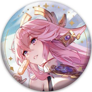 Yae Miko - Genshin Impact - Button (Anecdote Series) - miHoYo
