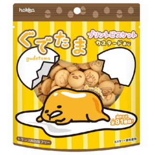 Gudetama - Leckere Biscuit Kekse mit Charakter Aufdruck - Hokuriku Seika - 45 g