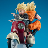 Super Saiyajin Son Goku, Son Gohan & Bike - Desktop Real McCoy EX - Megahouse