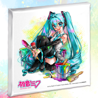 Hatsune Miku - Miku Expo 2024 - Canvas Art (Miku Sitting) - Nashi
