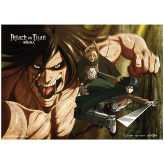 Attack Titan - Attack on Titan - Fabric Poster - Popbuddies
