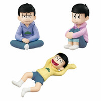 Osomatsu-san - Palmate Mini Figure Set - We are Family! (7 Figures with a table and a background sheet) - 5