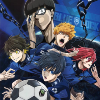 Yoichi Isagi, Meguru Bachira, Rensuke Kunigami, Hyoma Chigiri & Jinpachi Ego Blue Lock - Unterlage - Crux