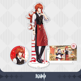Diluc - Postcard, Badge and Acrylstand Set - miHoYo