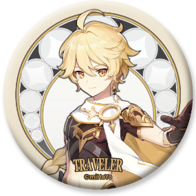 Traveler (Aether) - Genshin Impact - Traveler Series Chara Can Badge