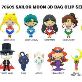 Random Selection - Sailor Moon - 3D Bag Clip Serie 1 - Monogram International Inc.