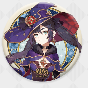 Mona - Genshin Impact - Mondstadt Series Chara Can Badge