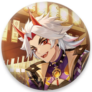Itto Arataki - Button - Genshin Impact - miHoYo