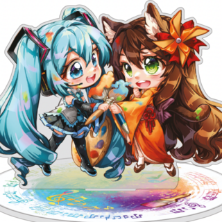 Hatsune Miku - Miku Expo 2024 - Acrylaufsteller (Hatsune Miku x Figu-Chan Chibis) - Nashi