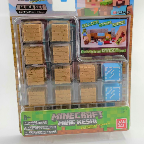Minecraft Block Set Oak Wood Planks and Glass
