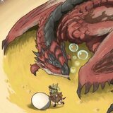 Rathalos & Palico Egg Quest - Monster Hunter World Handtuch - Sakami (150 x 75 cm)