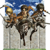 Eren, Mikasa & Armin - Attack on Titan Acryl Diorama - Sakami