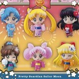 Set Complet - Sailor Moon Petit Chara Land - Yukata Special, Let's Go to the Festival (6 Figurines)