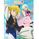 Meliodas, Elizabeth & Hawk - The Seven Deadly Sins Wallscroll - Pop Buddies (50 x 70 cm)