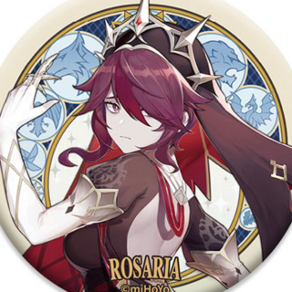 Rosaria - Genshin Impact - Mondstadt Series Chara Tin Plate Badge - Neuauflage