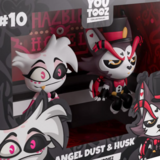 Angel Dust & Husk - Monitor Buddiez - Hazbin Hotel Vinyl Figur - Youtooz